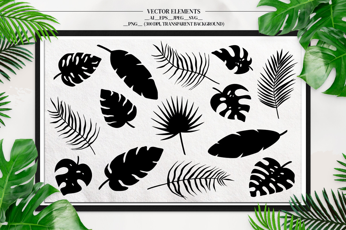 Tropical palm leaf. Seamless Pattern, a Decorative Illustration by Diana Kovach (Photo 2 of 9)