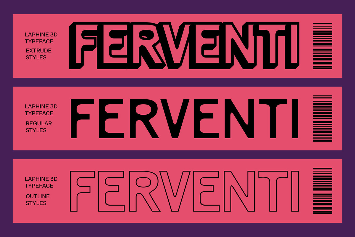 Laphine 3D, a Sans Serif Font by Craft Supply Co. (Photo 2 of 8)