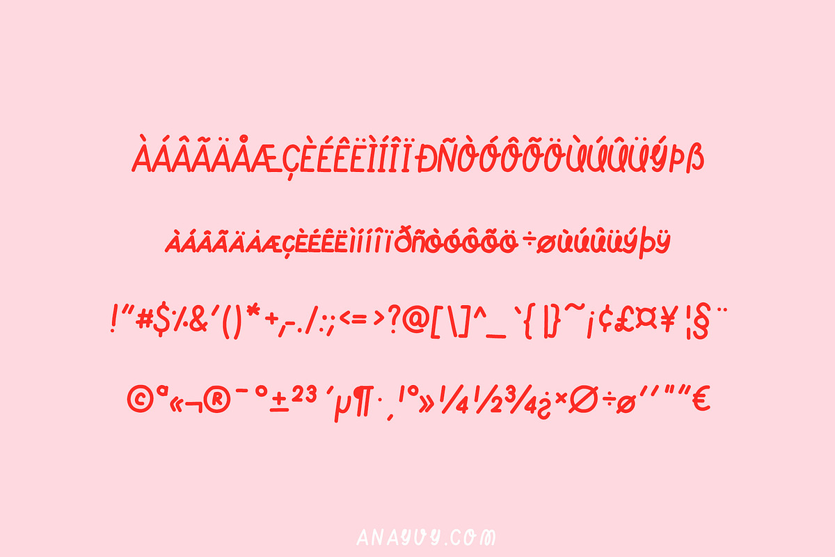 Taste of Sweet | handwritten font preview 5