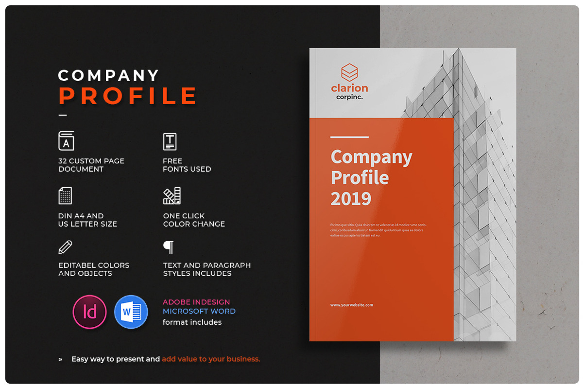 Company Profile, a Brochure Template by GraphicsEgg (Photo 1 of 9)