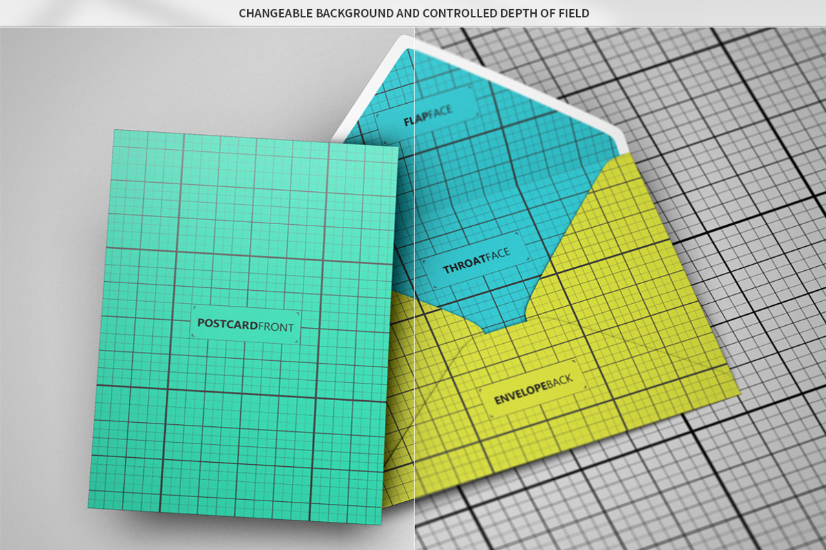 A6 Postcard with Envelope Mock-Up, a Print Template by MassDream (Photo 9 of 11)