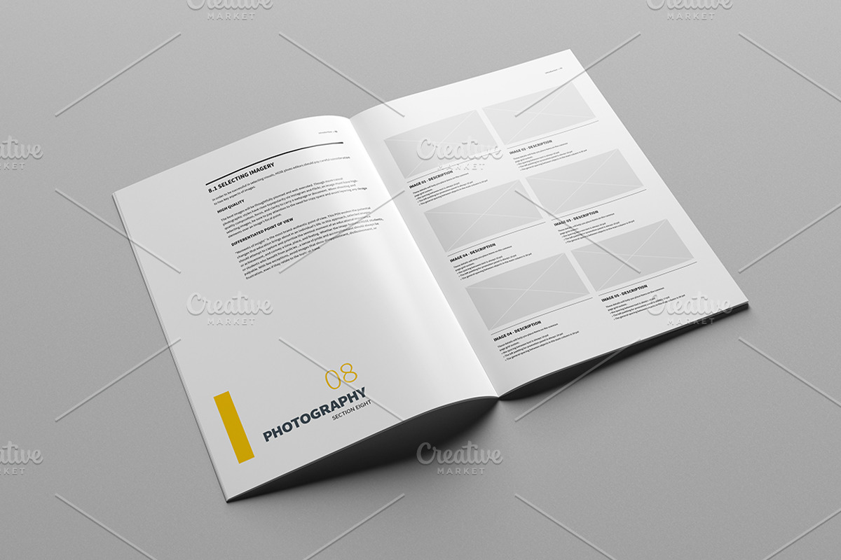 Brand Manual 32 Pages A4 / US Letter, a Brochure Template by Mastergfx (Photo 34 of 35)