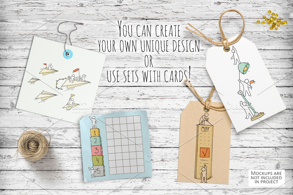 Cartoon stationery with People, an Education Illustration by Sapunkele (Photo 2 of 5)
