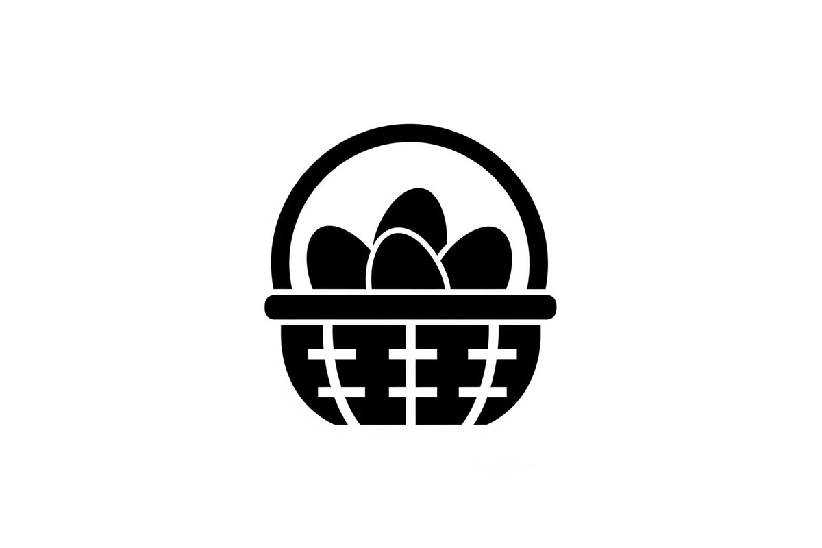 Easter Basket Vector Silhouette Bund, an Illustration by Designs_River (Photo 49 of 51)