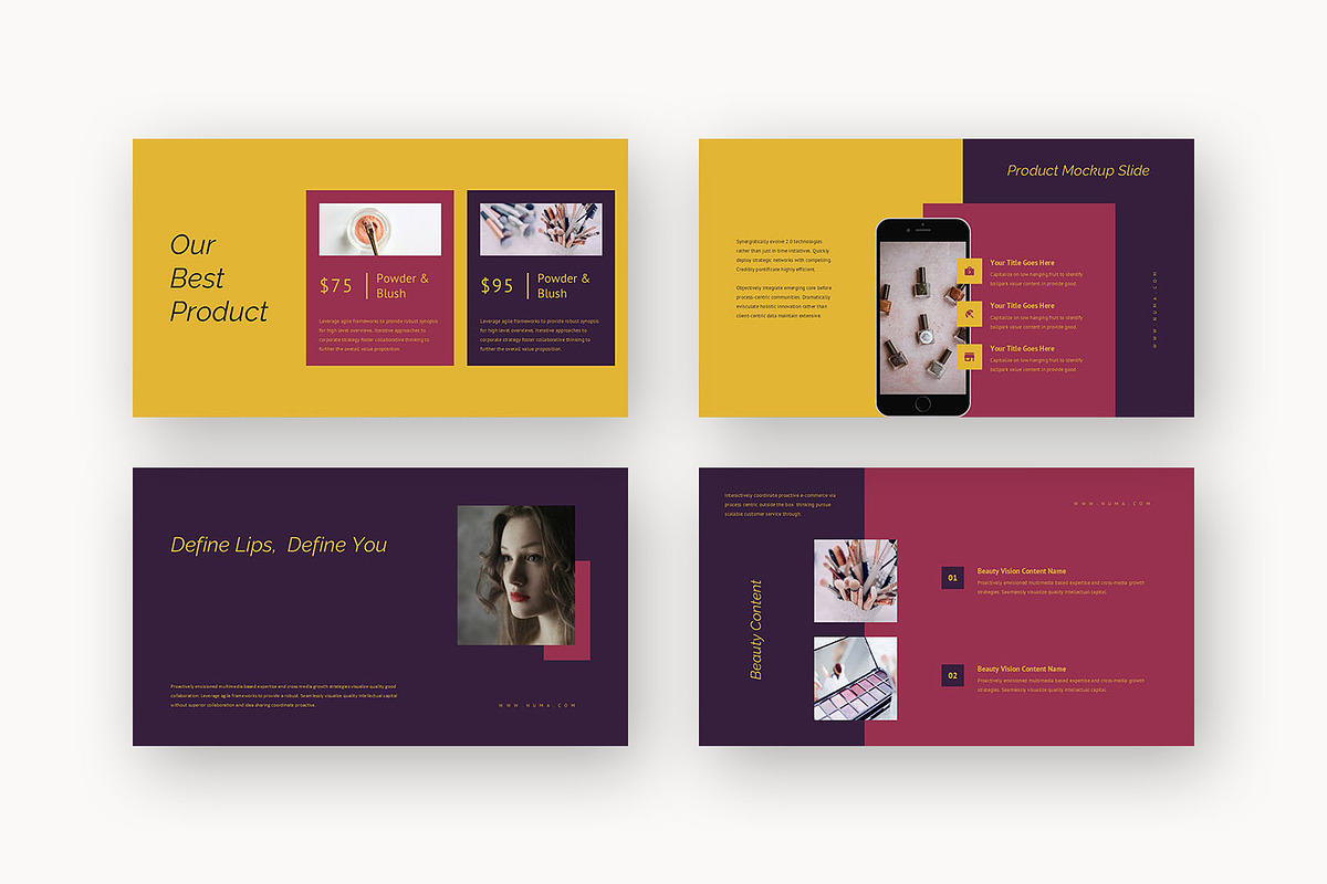 Numa : Beauty Brand Keynote, a Presentation Template by Punkl Camp (Photo 10 of 16)