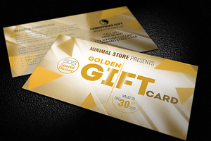 Minimal Store Gift Card, a Card Template by shujaktk