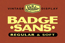Badge Sans | Vintage Display