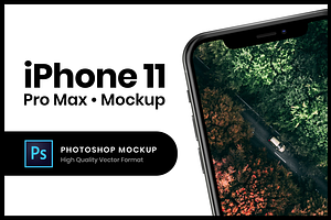 iPhone 11 Pro Max Photoshop Vector