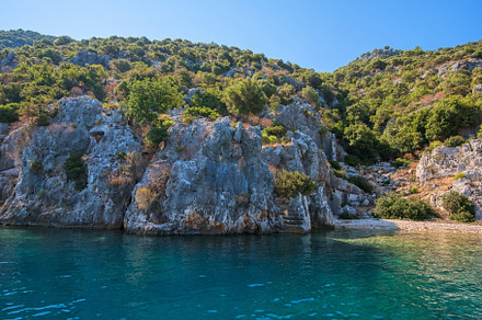 Ancient city on the kekova stock photo containing kalekoy and lycia, an Architecture Photo by Jan Jack Russo Media