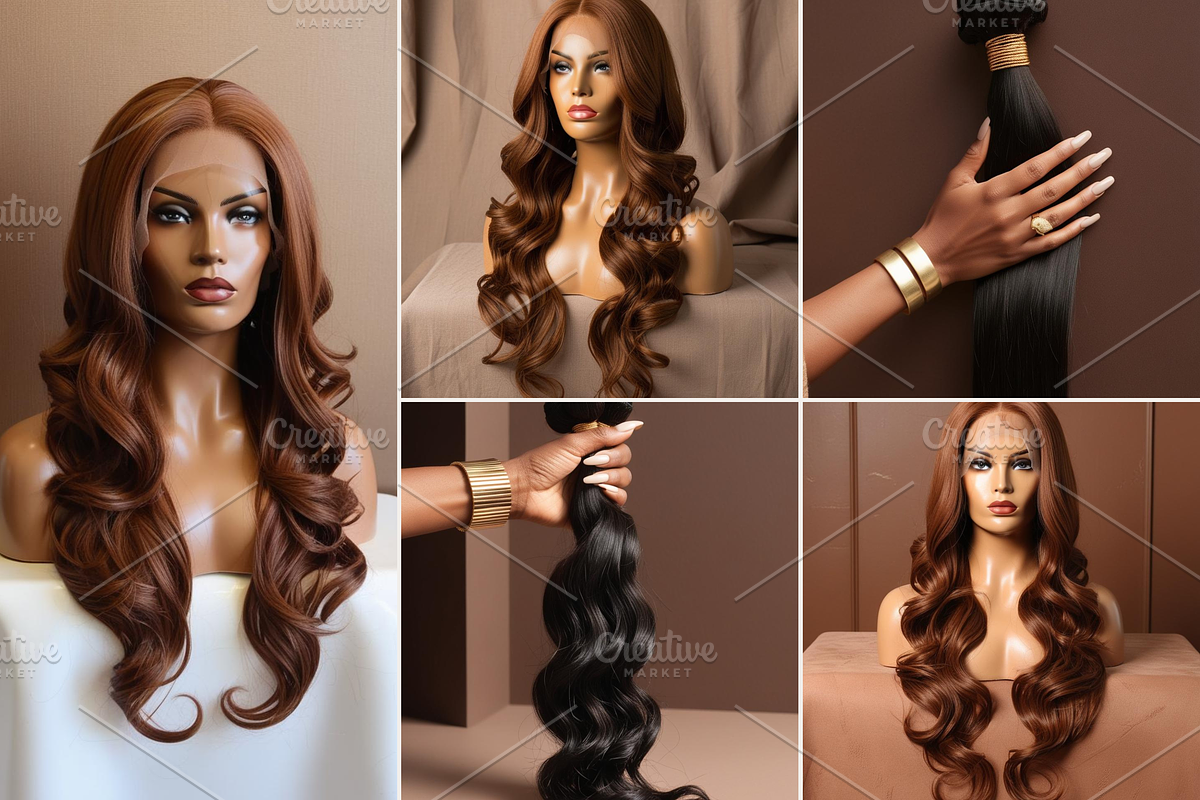 Luxury Hair models Photos Bundle, a Beauty & Fashion Photo by My Template Studio (Photo 12 of 13)