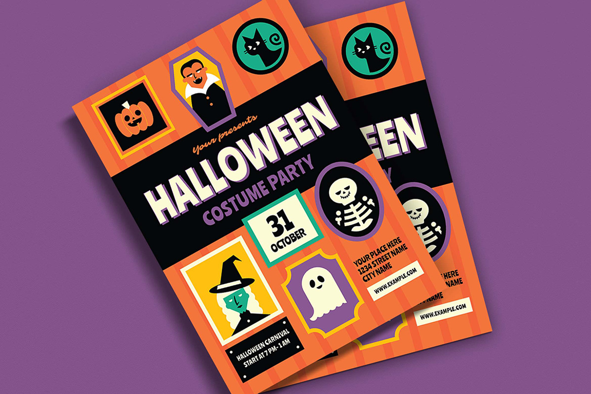 Halloween Costume Party Event Flyer, a Flyer Template by VectorVactory (Photo 2 of 3)
