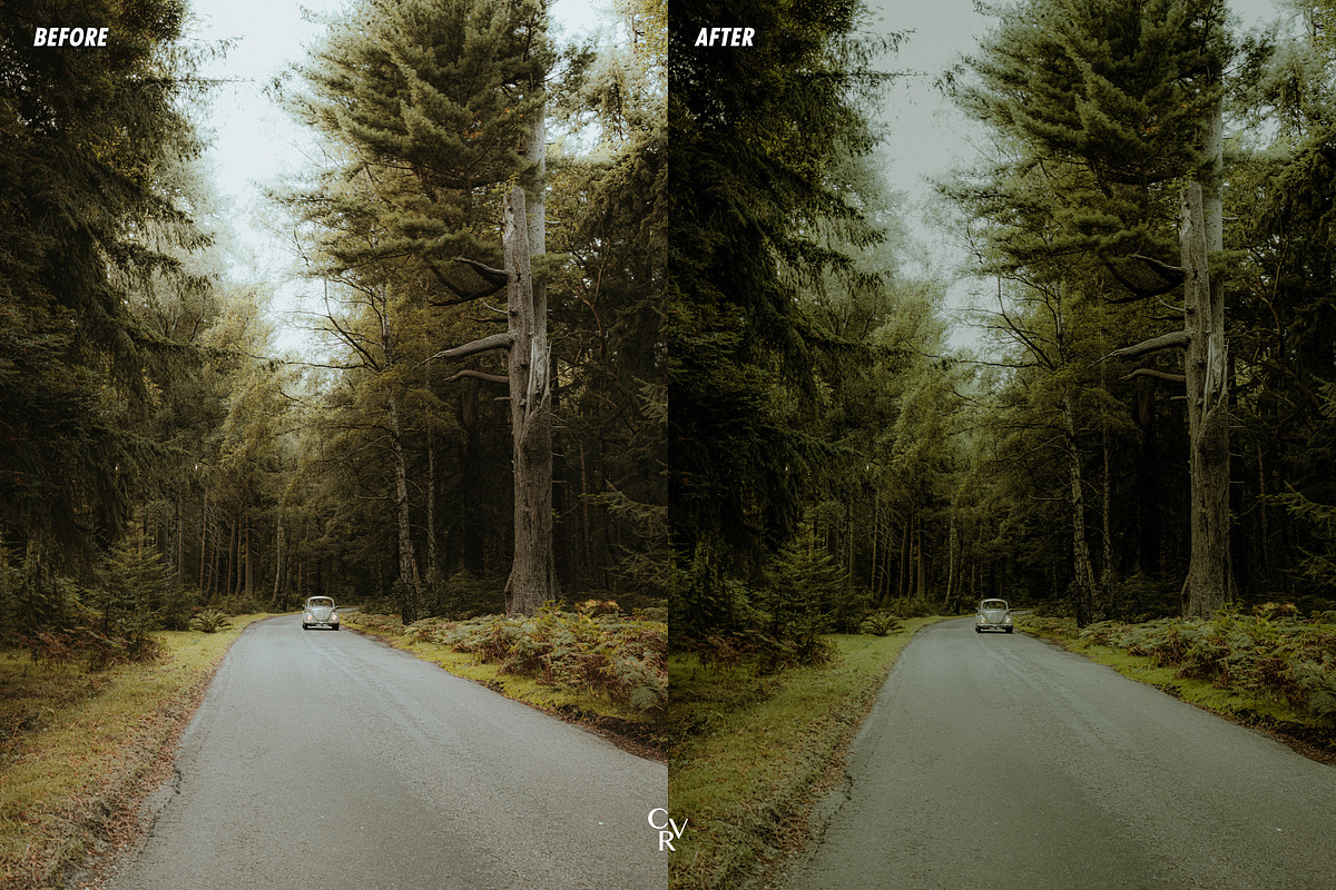 Cinematic Greens Lightroom Presets, a Preset Add-On by CVR Presets (Photo 2 of 6)