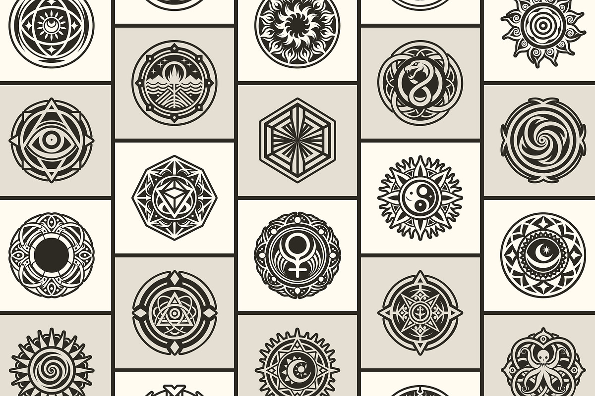 1500 Tattoo Symbols Icons, a Solid Icon by Creative Stall (Photo 6 of 19)