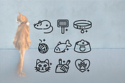 The Feline Toolkit line icons, an Outline Icon by Lyolya Profitrolya (Thumbnail 2 of 2)