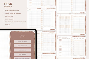 IPad Budget Planner Brown