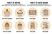 24 Perfect Coffee and Desserts Icons, an Outline Icon by tomuato (Thumbnail 4 of 4)