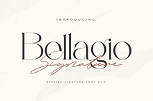 Bellagio Signature Font Duo