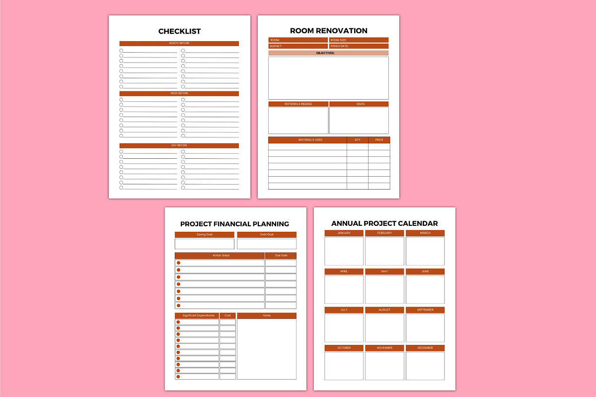 2026 Home Care&Maintenance Organizer, a Stationery Template by Shumaya (Photo 2 of 6)