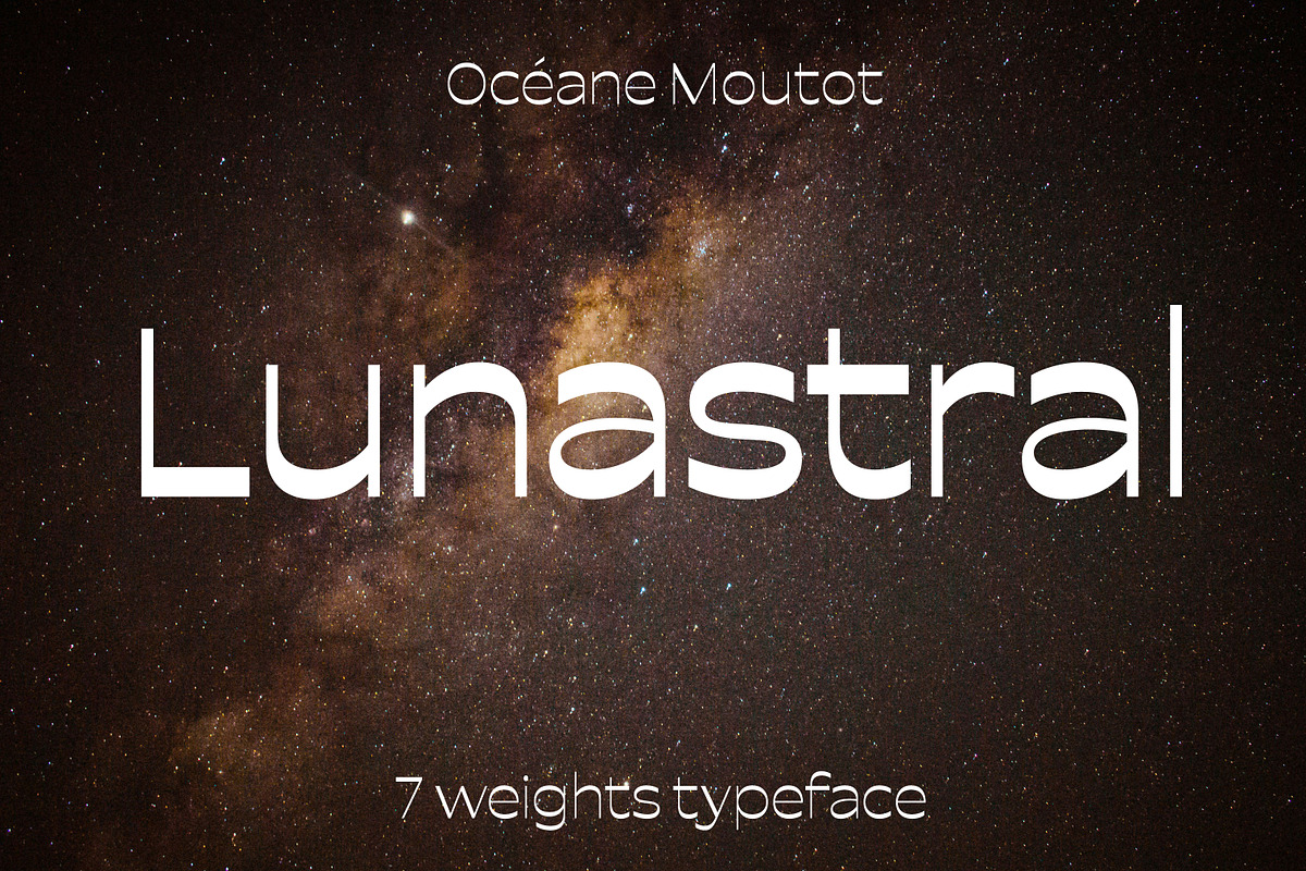 Lunastral, a Sans Serif Font by OceaneM (Photo 1 of 8)