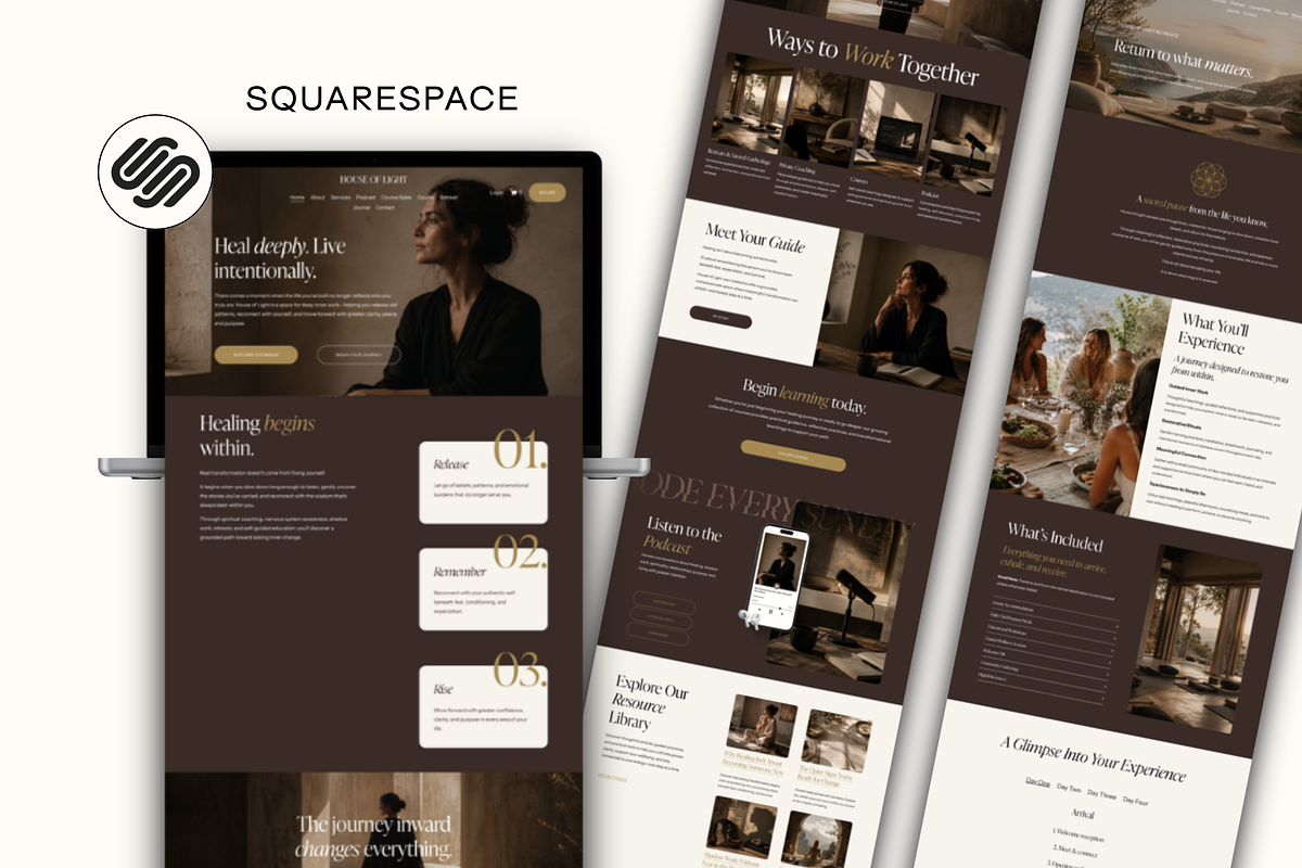 Squarespace Spiritual Shadow Coach, a Squarespace Template by Divinely Guided Studio (Photo 1 of 7)