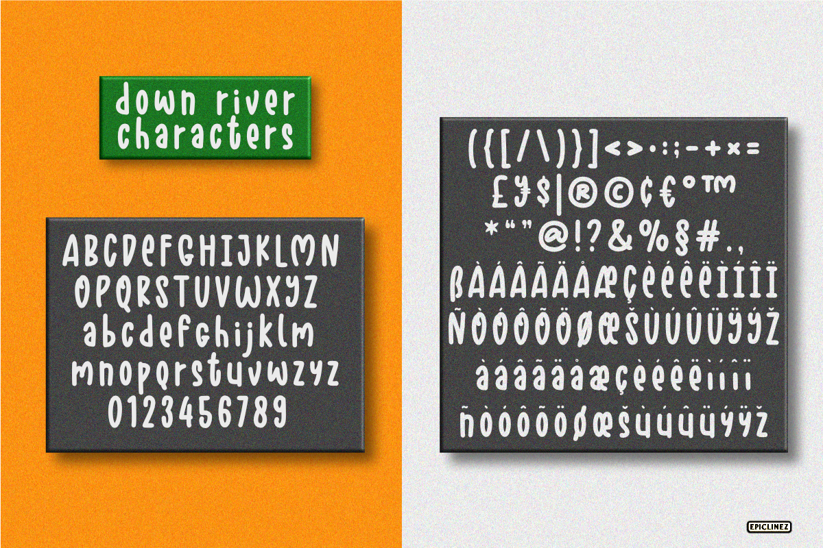 Down River, a Font by Epiclinez (Photo 5 of 5)