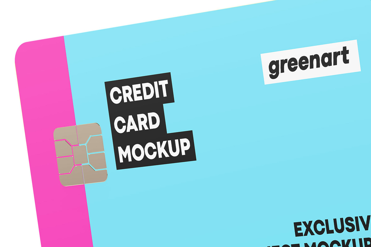 Two Credit Cards Mockup, an Advertising Mockup by Green Art (Photo 4 of 7)