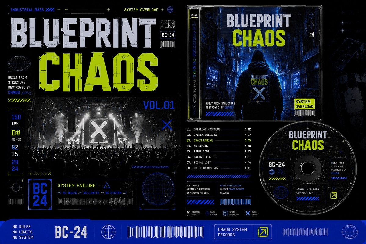 Blueprint Chaos, a Blackletter Font by Art StoreID (Photo 3 of 11)