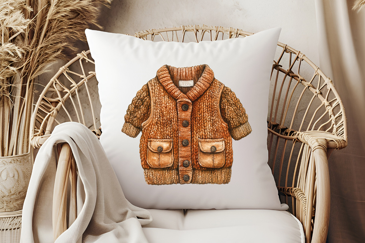 Baby Clothes Watercolor Clipart, an Illustration by Pixels.Craft (Photo 6 of 6)