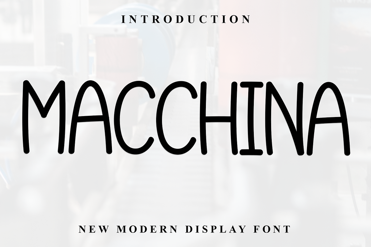 Macchina, a Serif Font by FreshTypeINK (Photo 1 of 8)