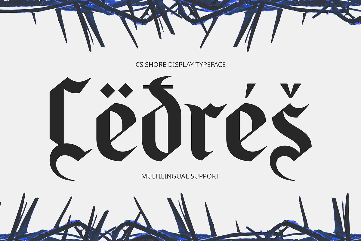 CS Shore – Gothic Font, a Blackletter Font by Craft Supply Co. (Photo 7 of 8)