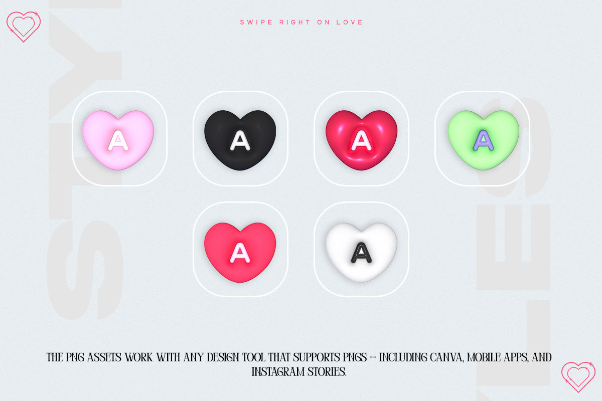 Sweet Talk 3D Hearts, an Object Graphic by saintricchi (Photo 4 of 7)
