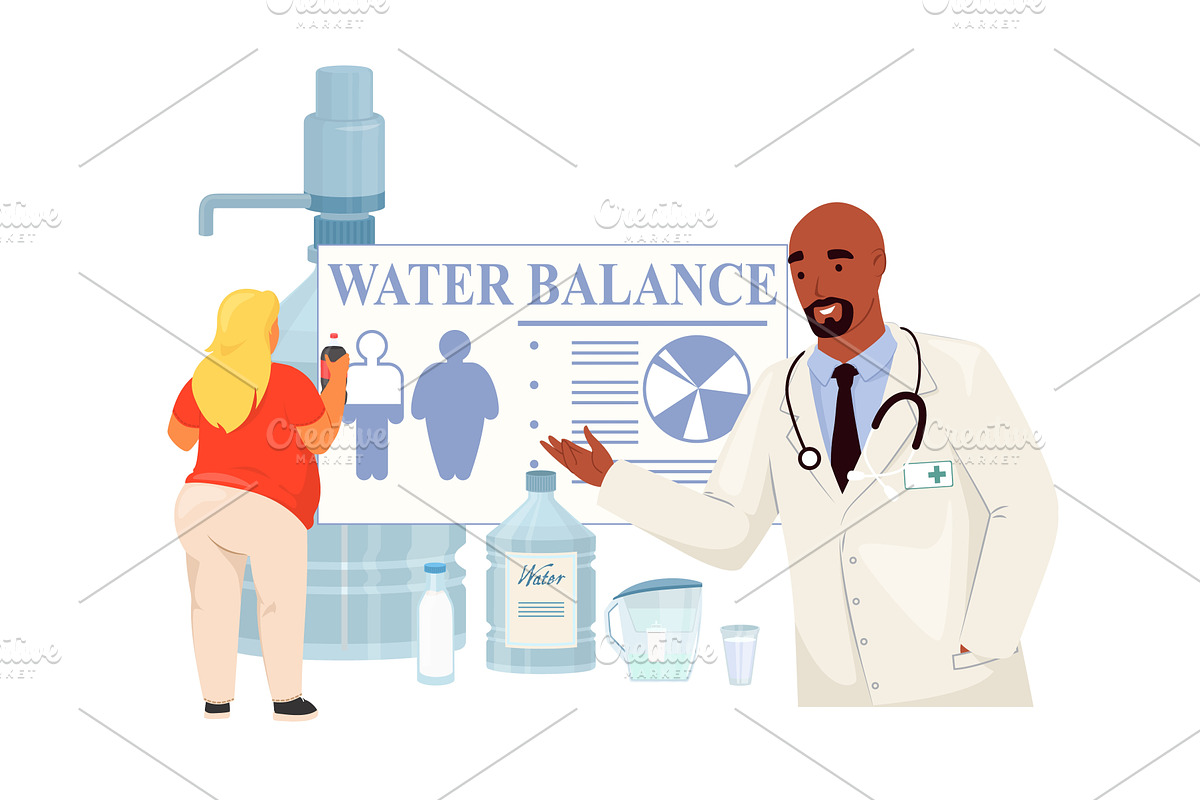 A health professional explains the, an Object Illustration by SiberianArt