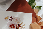 Deep burgundy - autumn watercolor, a Decorative Illustration by Youksy (Thumbnail 4 of 12)