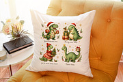 Dino Christmas PNG Sublimaton, a Seasonal Illustration by Sublimation Artist (Thumbnail 9 of 9)
