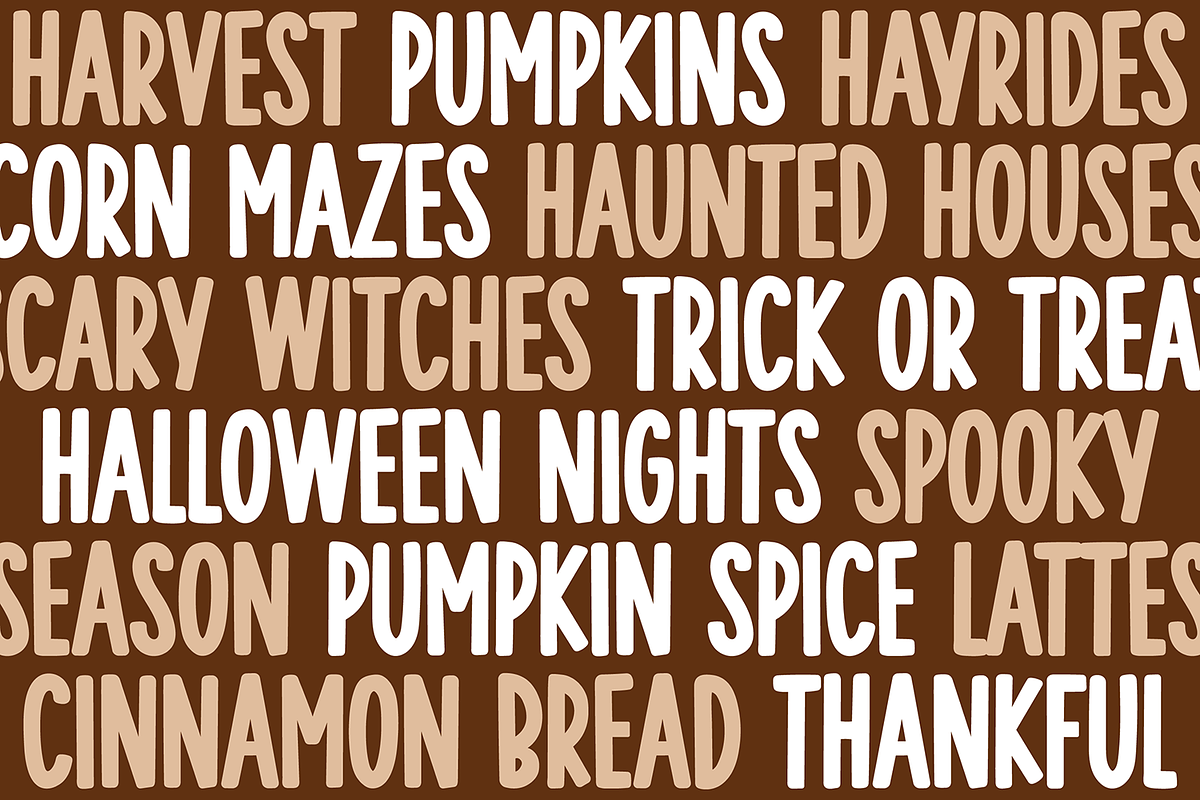 PUMPKIN PORCH Bold Tall Title Font, a Sans Serif Font by Blush Font Co. (Photo 2 of 5)