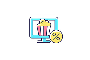 Discounts For Online Cinema Icon