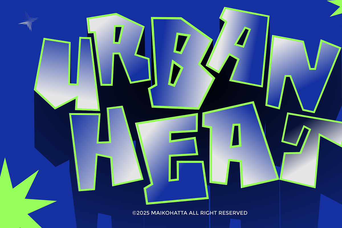 Fang Rift – Bold Blocky Display Font, a Handwritten Font by MaikoHatta (Photo 8 of 8)