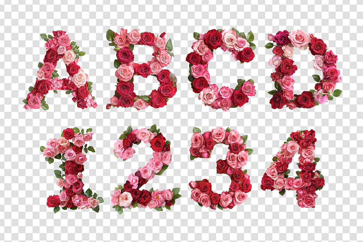 Roses, a Symbol Font by Loudoun Design Co. (Photo 6 of 6)