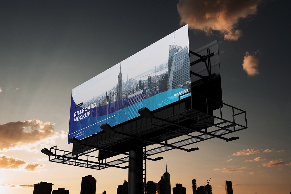 Billboard Mockup, an Advertising Mockup by xavier_studio (Photo 2 of 5)