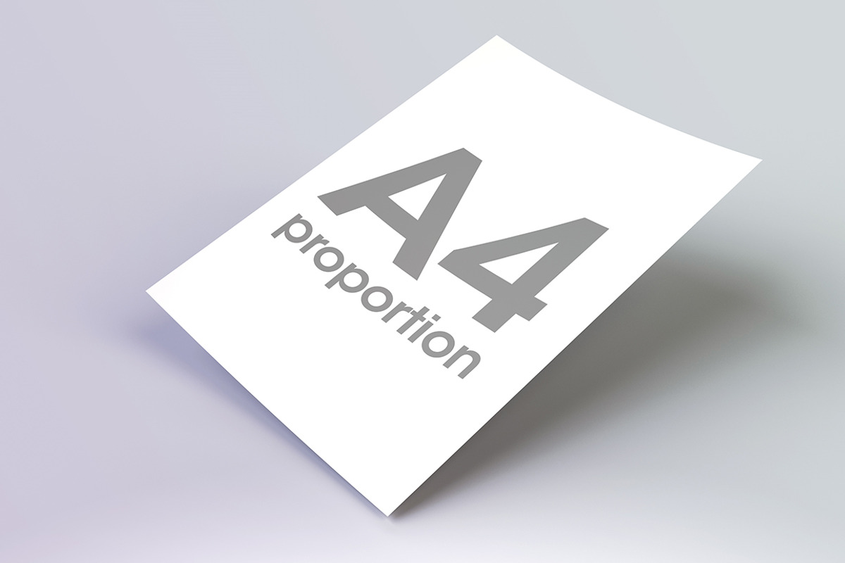 Minimal 2 Versions A4 Paper Mockups, a Print Template by graystudio (Photo 2 of 5)