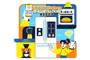 10 Smart Kitchen Appliances, a Technology Illustration by denayunebgt (Thumbnail 1 of 4)
