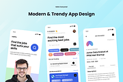JobFin - Job Finder UI Mobile Apps, an UI Kit Template by SquidPixey (Thumbnail 2 of 3)