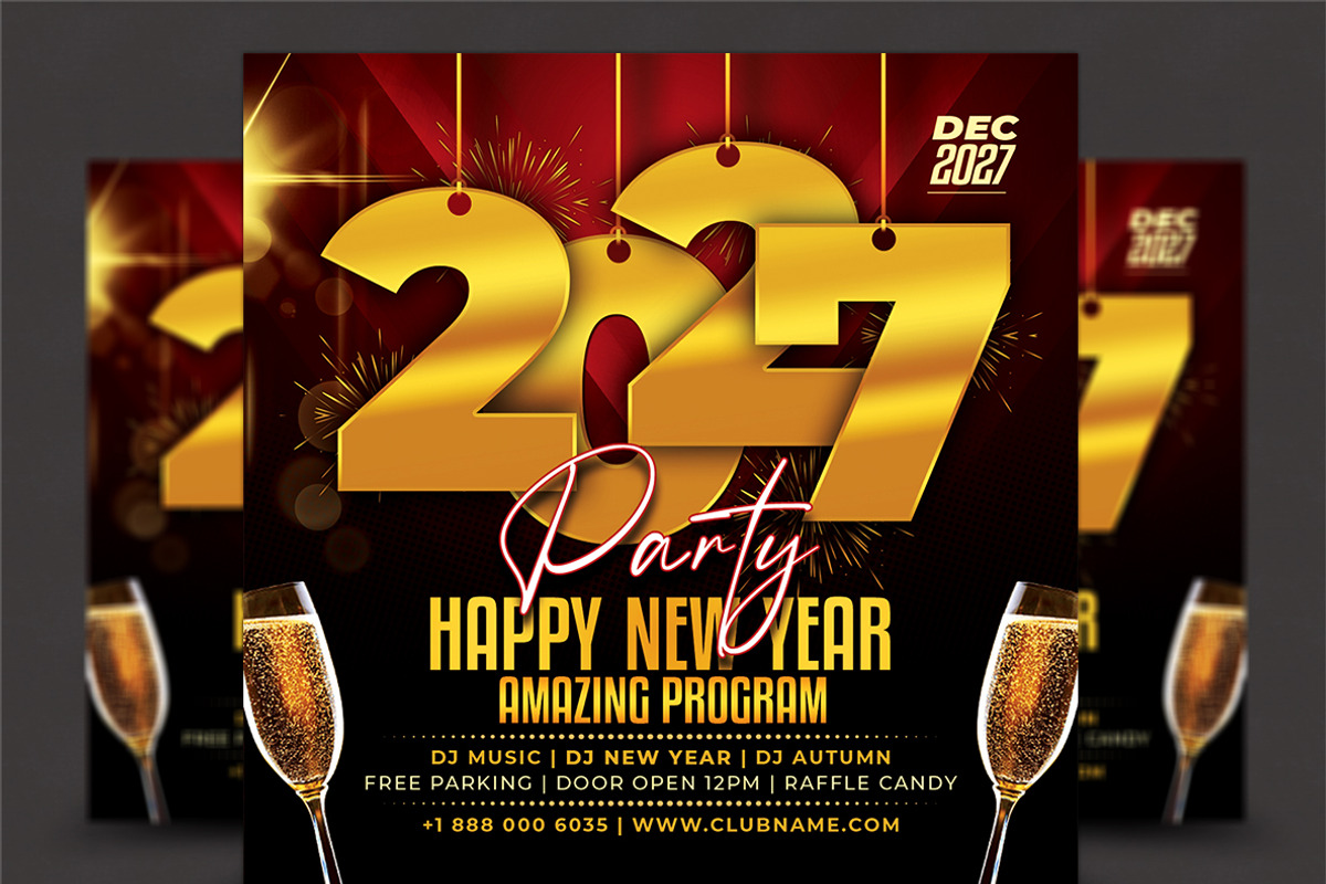 New Year Flyer, a Flyer Template by AfzaalGraphics (Photo 1 of 2)