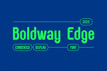 Boldway Edge Condensed Font