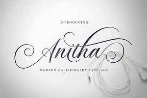 Anitha//Wedding Calligraphy Font