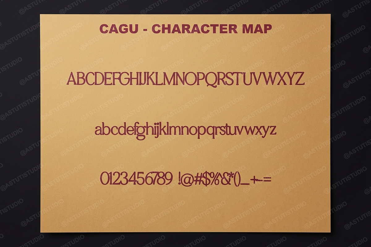 Cagu - Modern Luxury Serif Typeface, a Serif Font by Astuti Studio (Photo 3 of 25)