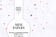 Rose Gold Pink Black Mini Papers, a Pattern Graphic by Frou Fou Craft (Thumbnail 4 of 7)