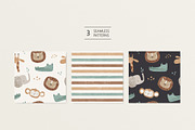 Cool animals, a Pattern Graphic by Olena Kuznietsova (Thumbnail 2 of 9)
