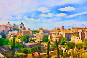 Palatine Hill, Rome, Italy Painting, an Architecture Photo by Wild Wanderer Photography (Thumbnail 2 of 2)