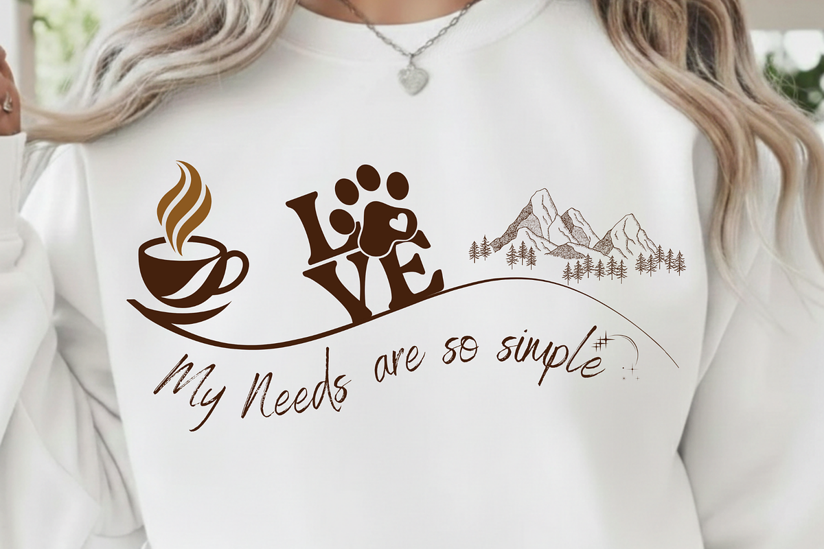 My Needs Are Simple PNG SVG, a Graphic by Vector Portal (Photo 1 of 10)